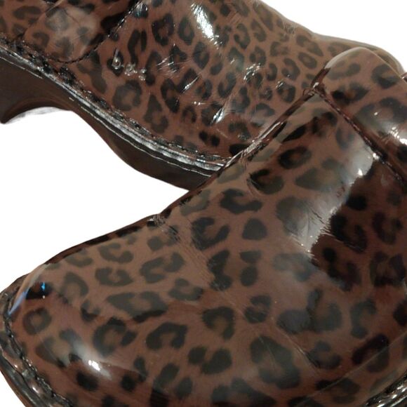 BOC Born Concept Peggy Leopard Clogs Mules - Picture 3 of 11
